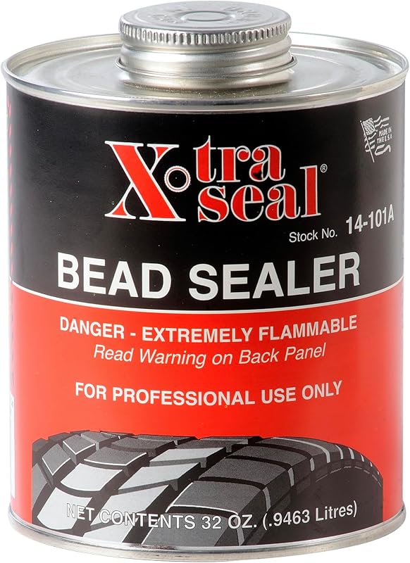 Xtra Seal 14-101A Heavy Duty Bead Sealer, 32 oz (945 mL) Can w/Brush Applicator, Tire Bead Leak Sealer