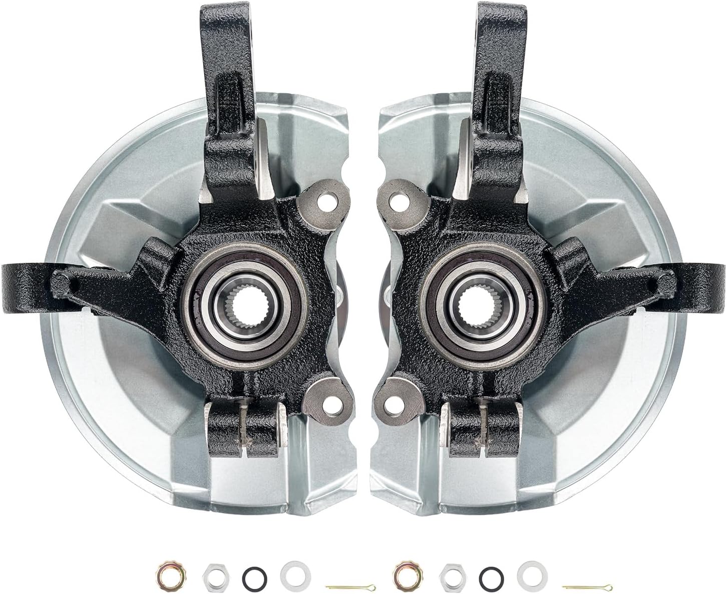 KAX Front Steering Knuckle & Wheel Bearing Hub Assembly Fit for Jeep Patriot 2007-2017, Jeep Compass 2007-2017, Dodge Caliber 2007-2012,Passenger and Driver Side 698-410, 698-411