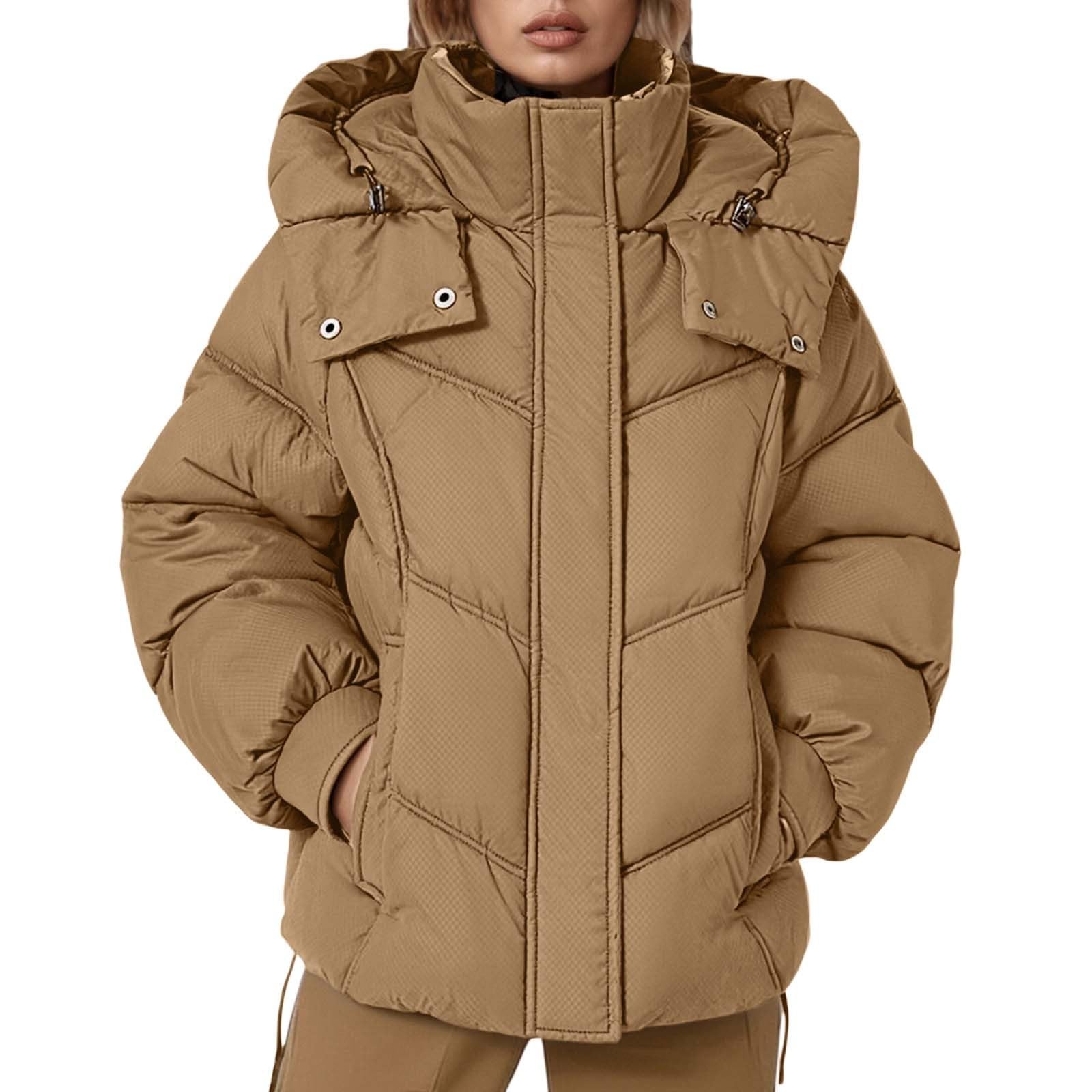 Genérico Plumifero Mujer Largo Con Capucha,Chaqueta De Invierno CáLida Con Capucha Y DiseñO De Colores Para Exteriores Y Climas FríOs