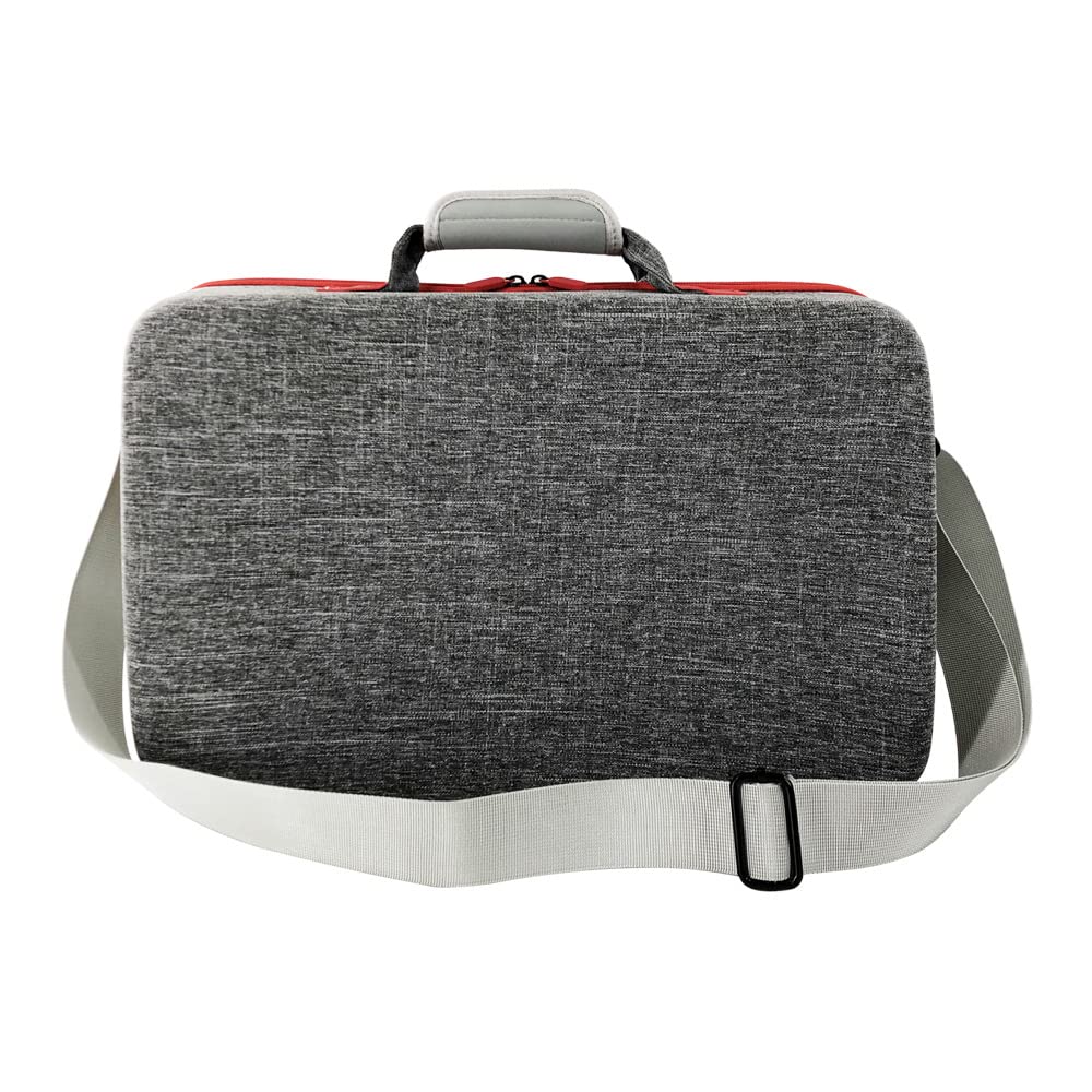 Custodia protettiva per PS5 Host - Custodia rigida in EVA per custodia protettiva per controller P5 con tracolla, Grigio, Borsa portaoggetti per PS5 Host Protettivo