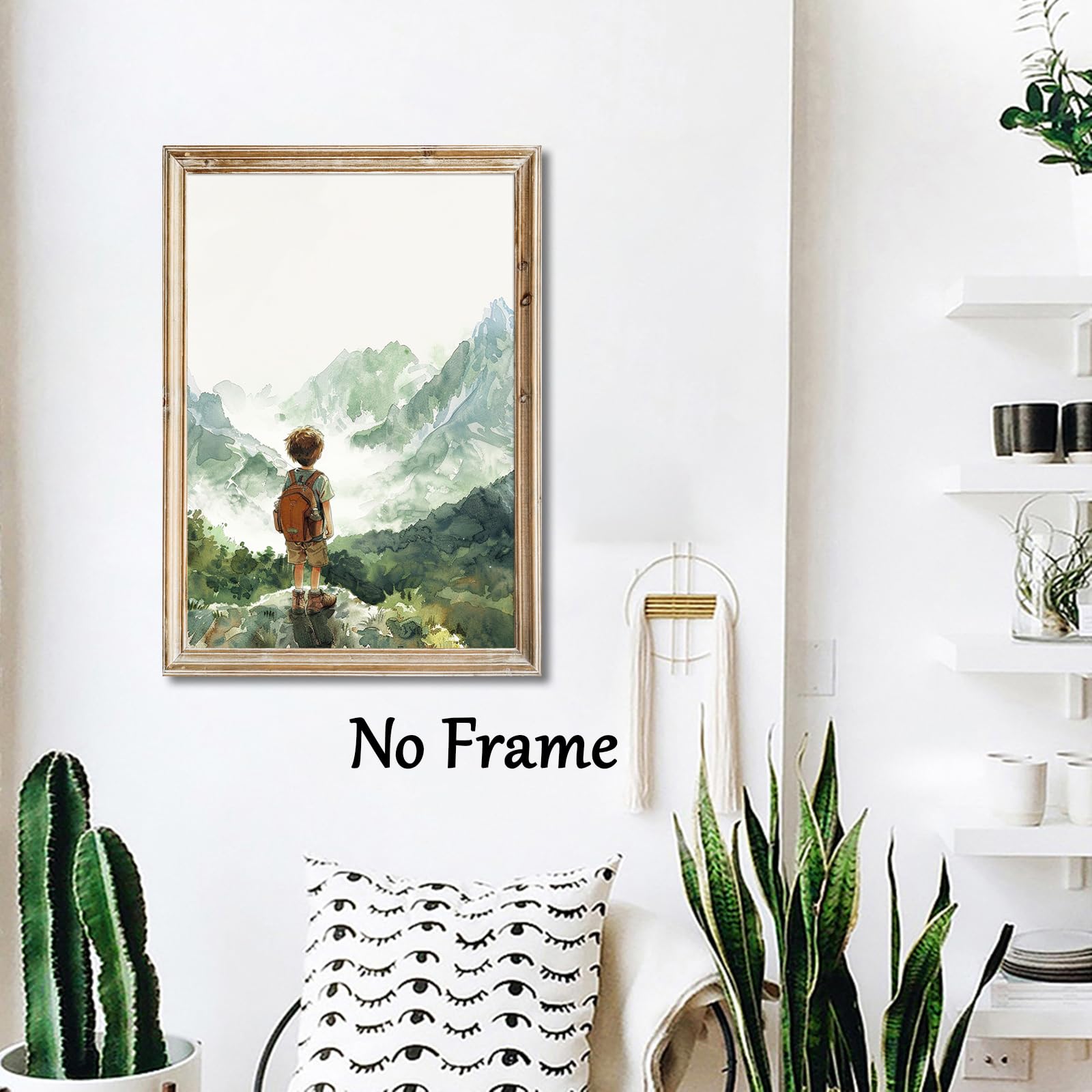 Arte De Pared Para Guardería, Lindo Dibujo De Animales De Safari, Cuadro De Pintura Para Habitación De Bebé, Lienzo Para Decoración De Pared, Póster Enmarcado Para Niños Y Niñas, Habitación De