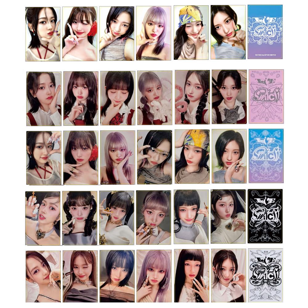 K-POP・アジア ive LIFE Loyalty CD & Photo Cards Set Amazon.com: 30 unids/set KPOP IVE 2º álbum SWITCH tarjetas de
