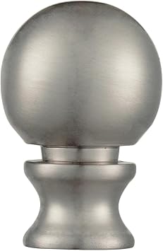 Westinghouse 7000600 Brushed Nickel Finish Ball Lamp Finial 1-1/2 Inch
