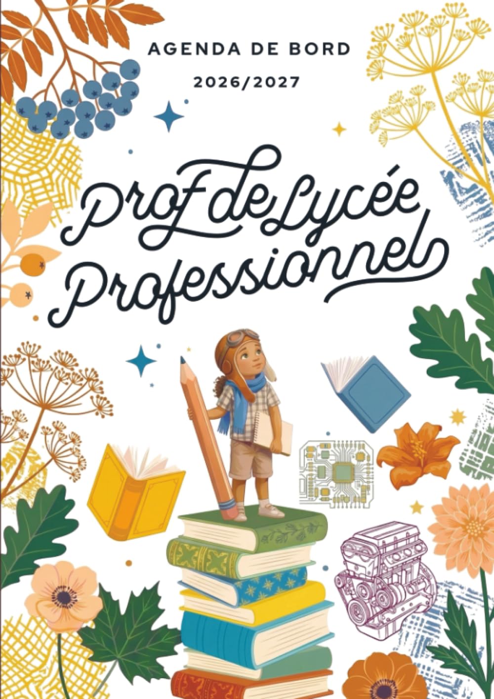 Agenda de bord 2026/2027 professeur de lycée professionnel: Carnet de bord A4 pour les enseignants