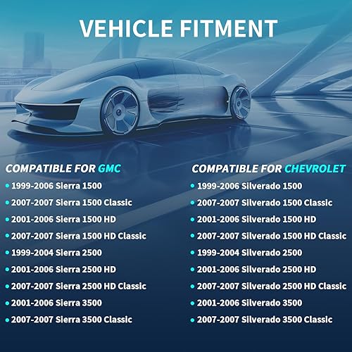 Vista 2 de IRONTEK Bisel de repuesto negro para manija de puerta trasera compatible con Chevrolet 99-07 Silverado 1500/Silverado 2500, para GMC 99-07 Sierra