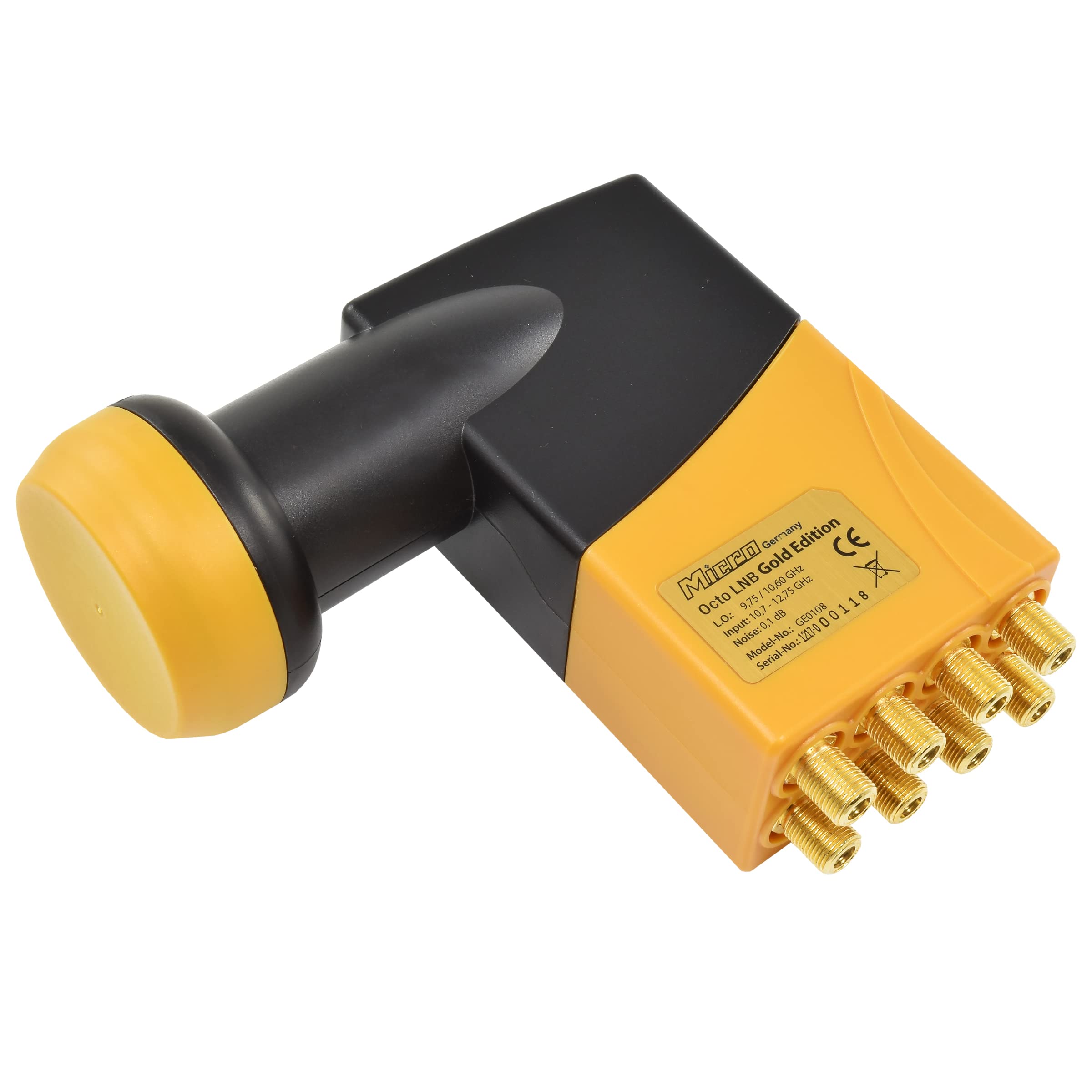 Zehnder 80cm Spiegel Schüssel Stahl + Octo LNB | 8 Teilnehmer HD Digital SAT Anlage Set anthrazit | DVB-S/S2 Full HDTV 3D 4K Ultra HD UHD Empfang