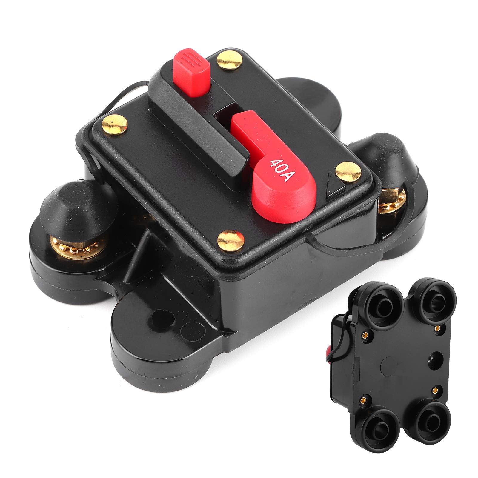 Przełącznik mocy, samochodowy system audio, automatyczny wyłącznik mocy 12 V-24 V DC, ochrona samochodu, łodzi, stereo (B(40A))