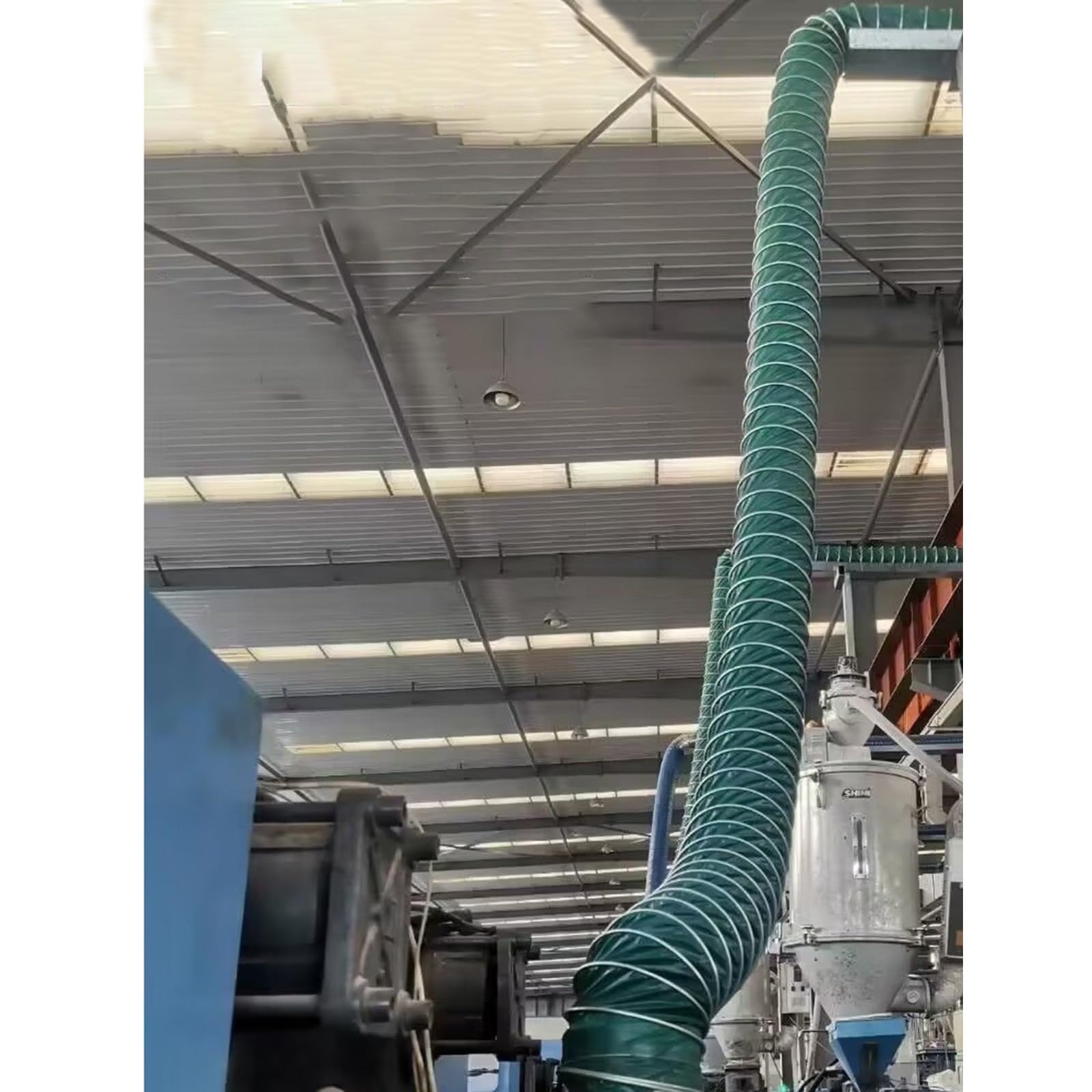 Tubo Flexible Manguera De Conducto De Ventilación para Secadora Flexible Aislada, Tubo De Conducto De Ventilación para Cocinas/ático/baño, Verde(L 5m/16.4ft,Dia 150mm(5.9in))