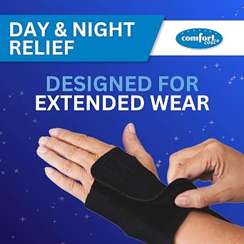 Comfort Cool Ulnar Booster TFCC Wrist Brace - Black, Left Hand, Small
