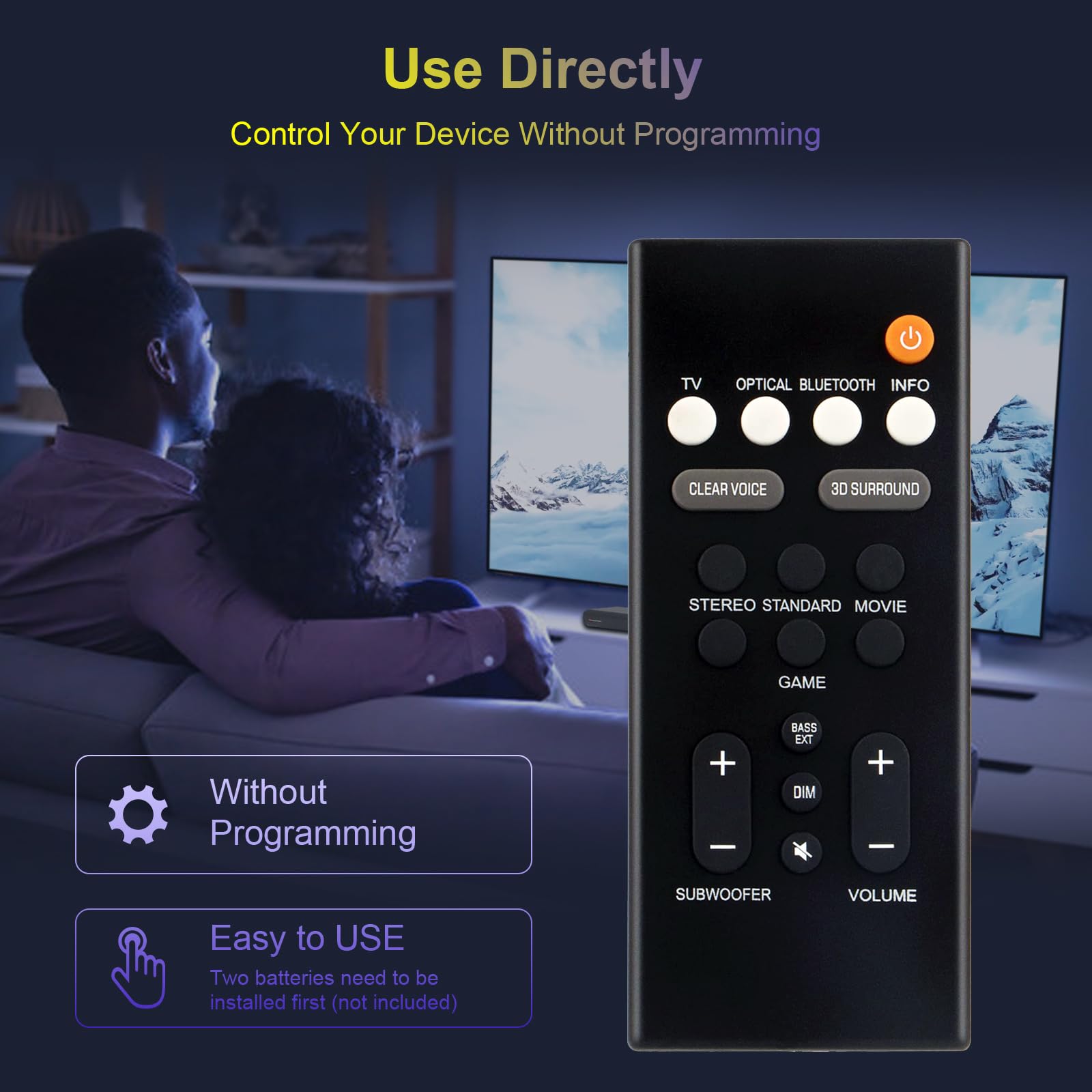 Amazon.com: AULCMEET Remote Control Replacement for Yamaha SR-B20A