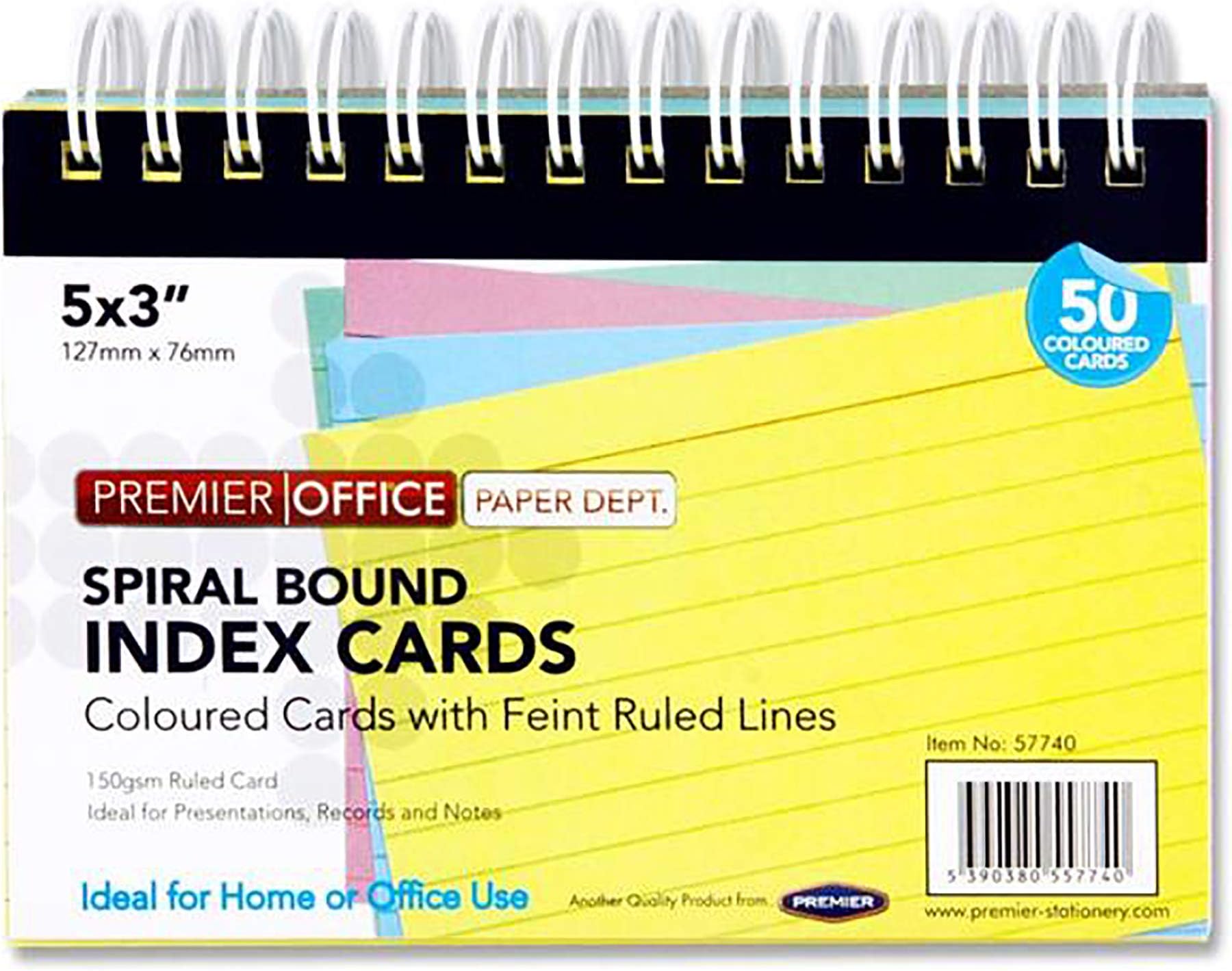 PremierOffice Premier Stationery Spiral Bound Index Cards 5 x 3", S2857740