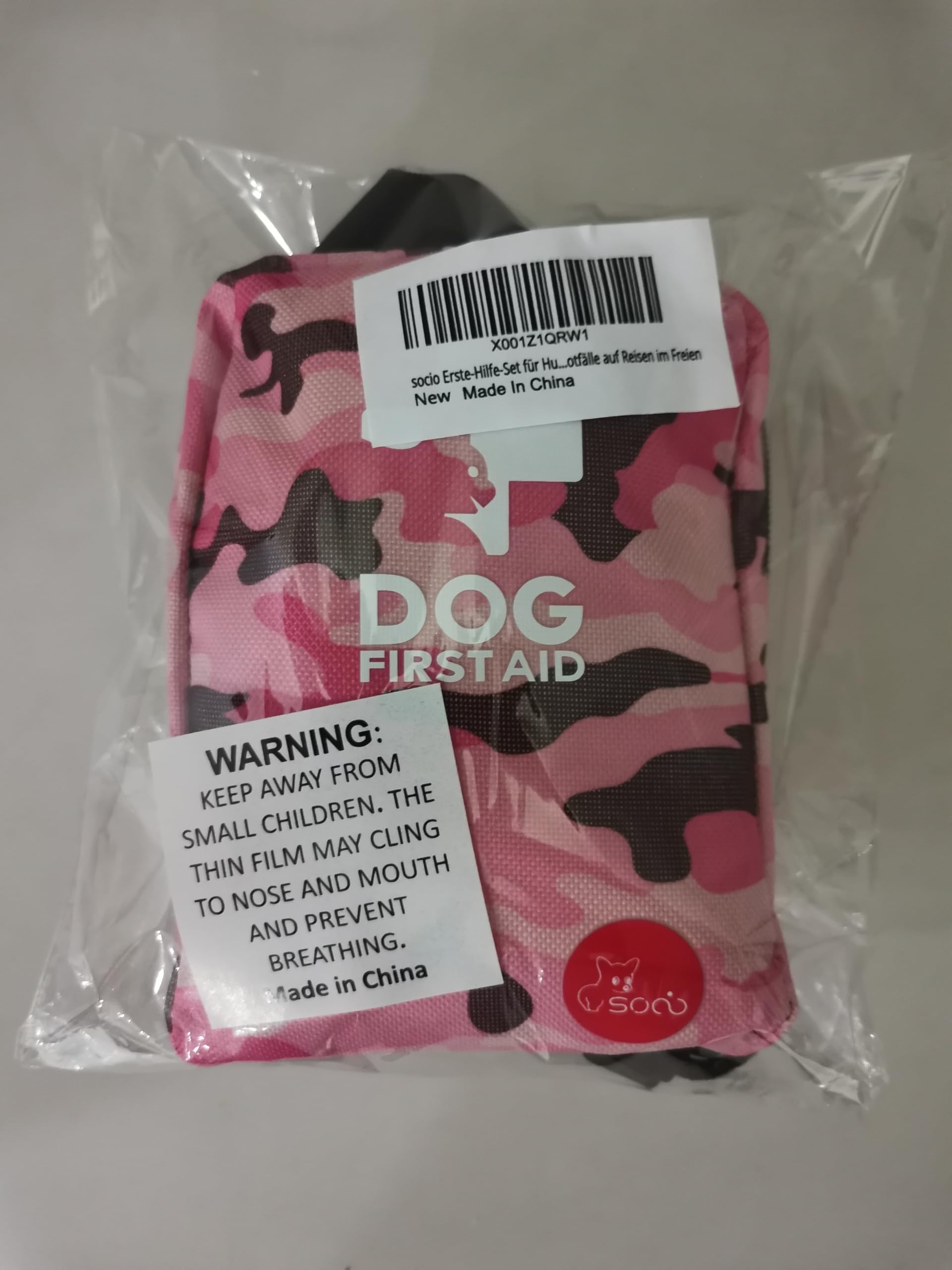 socio Erste-Hilfe-Set für Hunde,Katzen,Kleintiere, Reiseapotheke Hund,Erste-Hilfe Haustiere, Perfekt für Die Pflege zu Hause und für Notfälle Auf Reisen im Freien,mit 72 Teilen