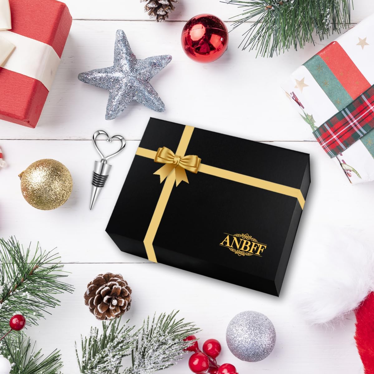 Wine Glasses Set of 2, 17.2 Oz Hand Blown Crystal Clear Glass, Long Stem Red/White Wine Glass with Wine Accessories and Gift Box - for Birthdays, Weddings, Party - Image 7