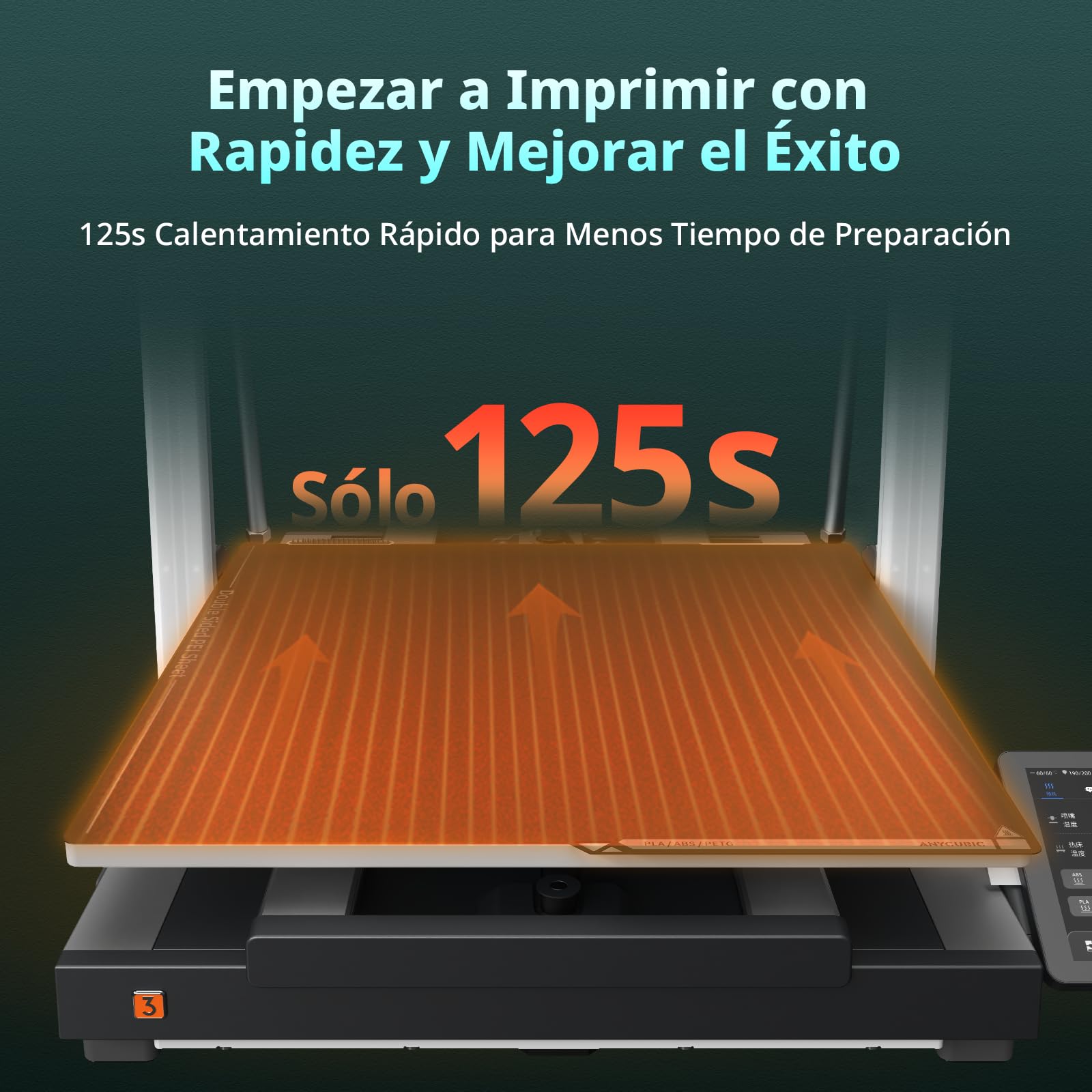 Anycubic Kobra 3 Max Combo Impresora 3D, con Intelligent ACE Pro,Soporta Impresión Mientras Seca, Gran Volumen de Impresión 450x450x500mm,600mm/s Alta Velocidad de Impresión,AI Detección de Espaguetis