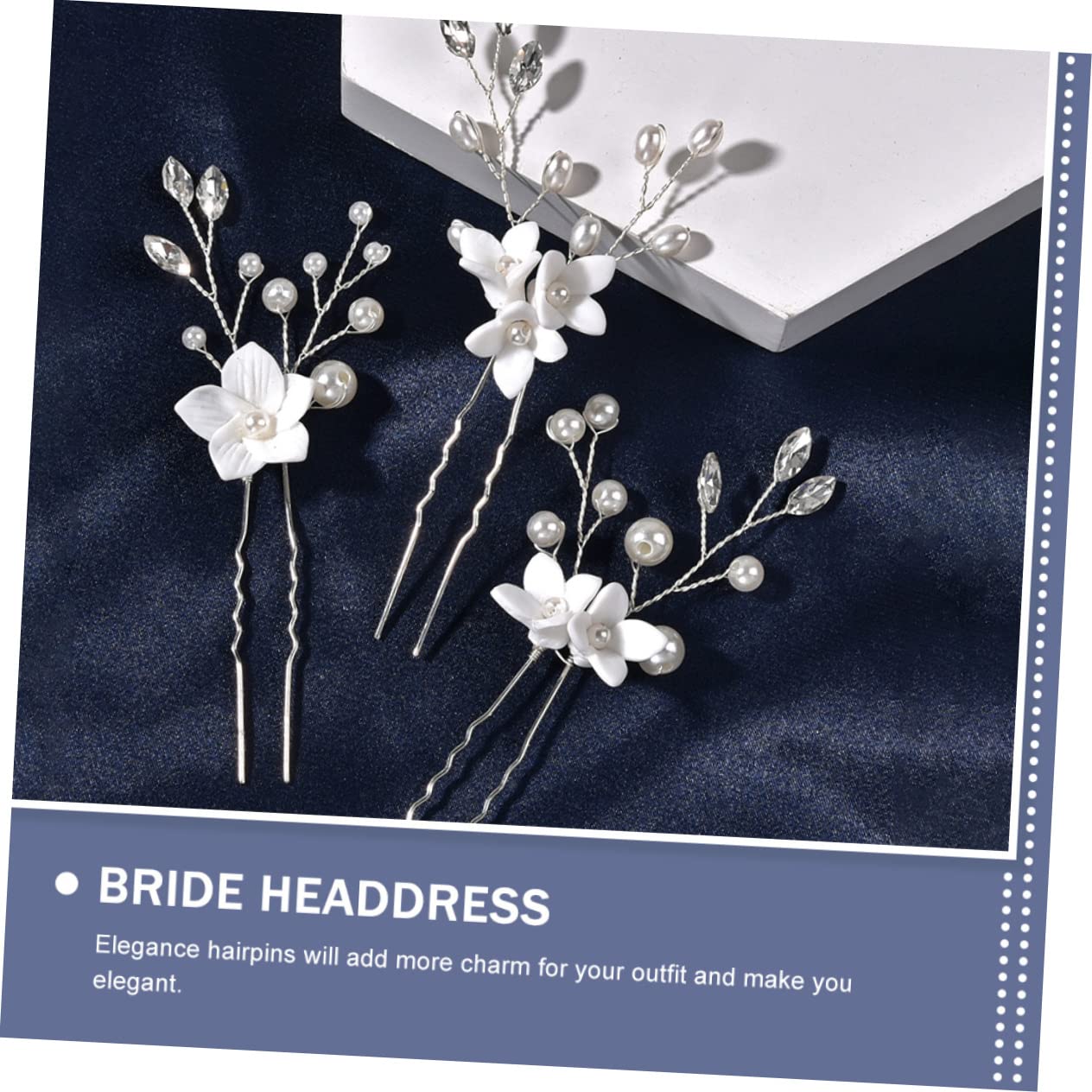 4 Set Di Forcine Per A Forma Di U Da Sposa Per Matrimonio E Fidanzamento Facili Da Indossare E Con Styling Istantaneo 3 Pezzi*4