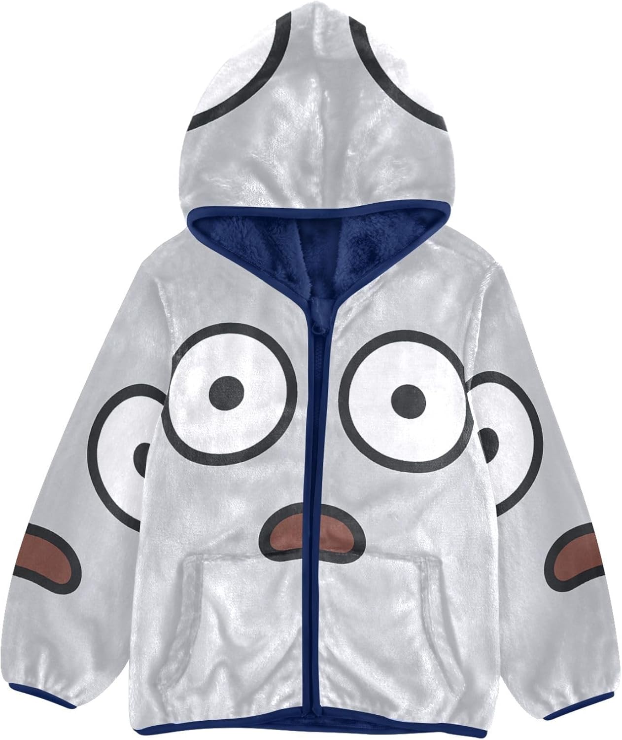 GuoChe Boys Zip Sweatshirt Outerwear Jackets & Coats Navy Blue Baby Boys Hoodie 3T
