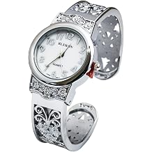 Collections Japanese Quartz Womens 28mm Case Elegantly Designed Cuff Bangle Watch