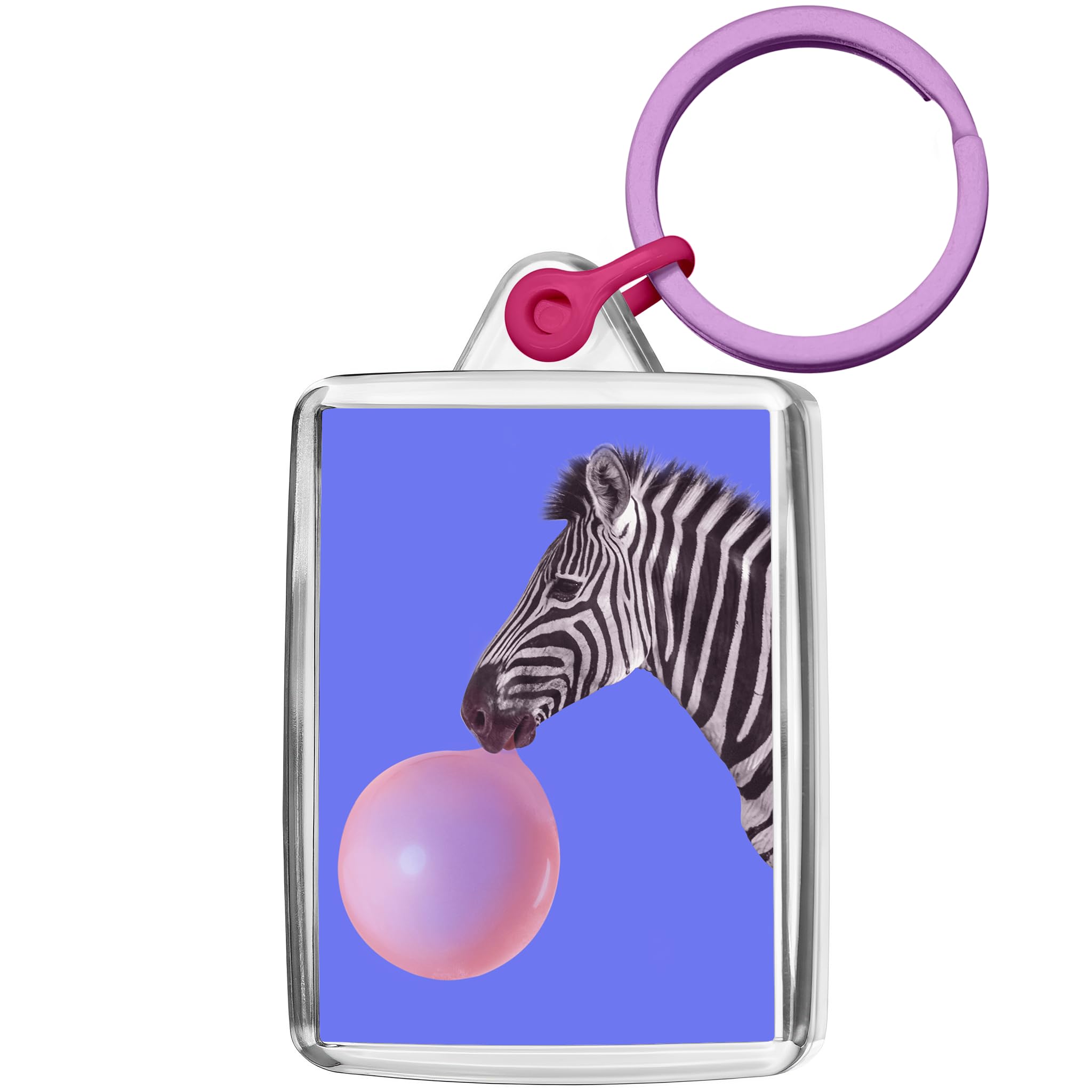 Pixly® Zebra Keyring Key Fob Keychain Joke Keepsake Funny Gift for Girl Her