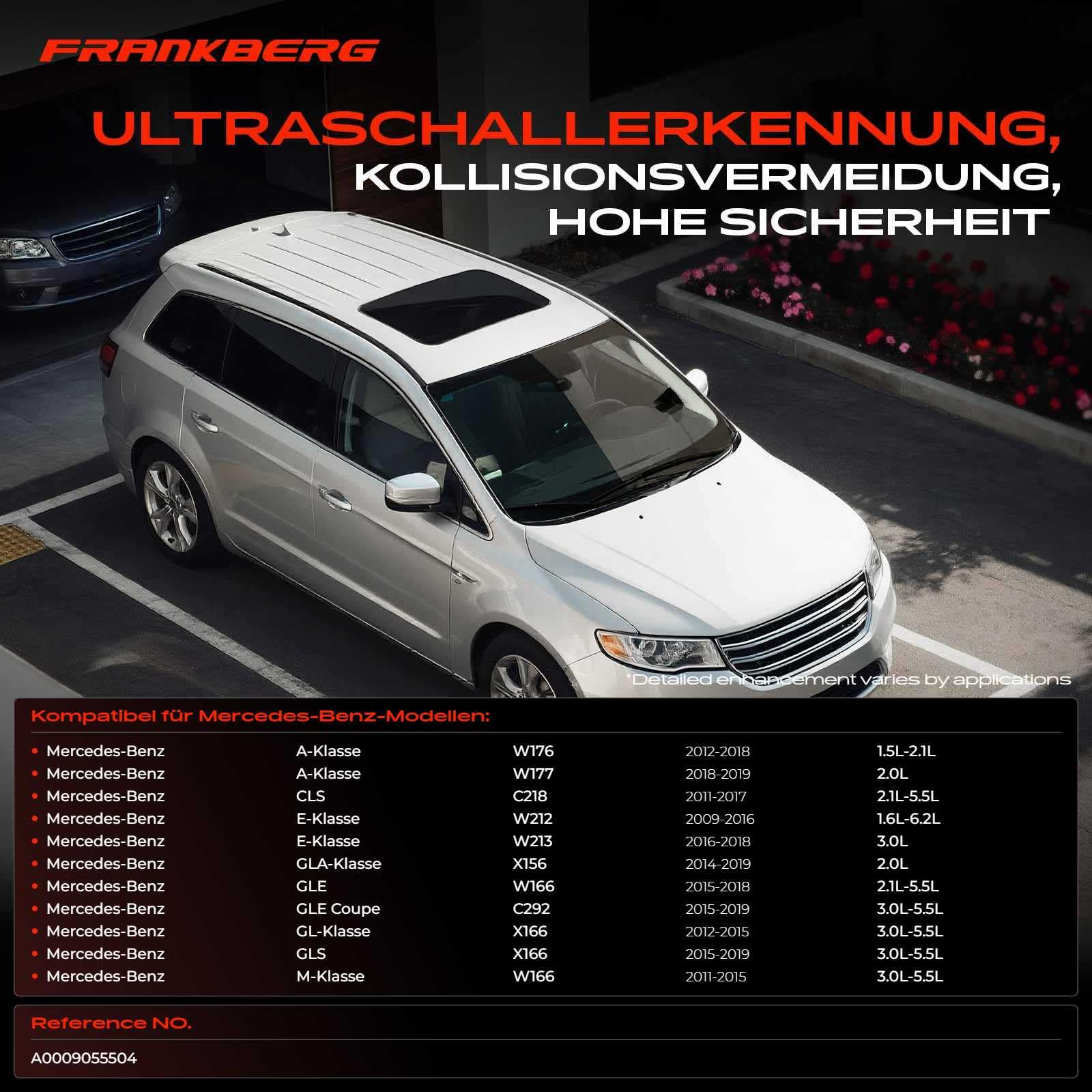 Frankberg 4x Parksensor Vorne Hinten A0009055504