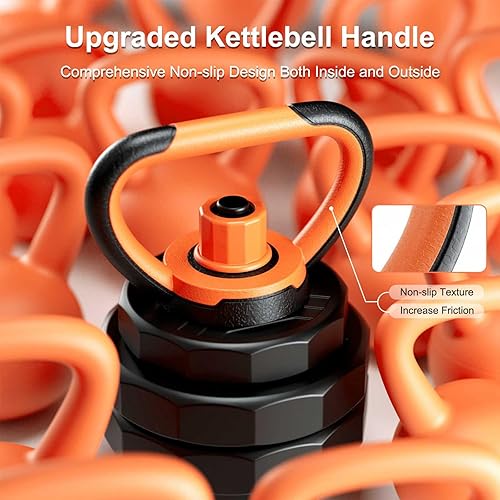 Miniatura 4 de RUNWE Juego de mancuernas ajustables  Juego de mancuernas de 33446688 libras, mancuernas 4 en 1, par de pesas rusas ajustables, barra y barra de