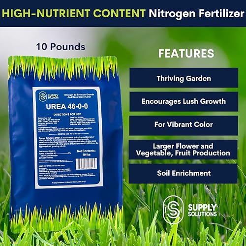 Miniatura 2 de Supply Solutions Urea 46-0-0 Fertilizante nitrogenado para estimular el crecimiento exuberante y el color verde profundo, fertilizante para plantas