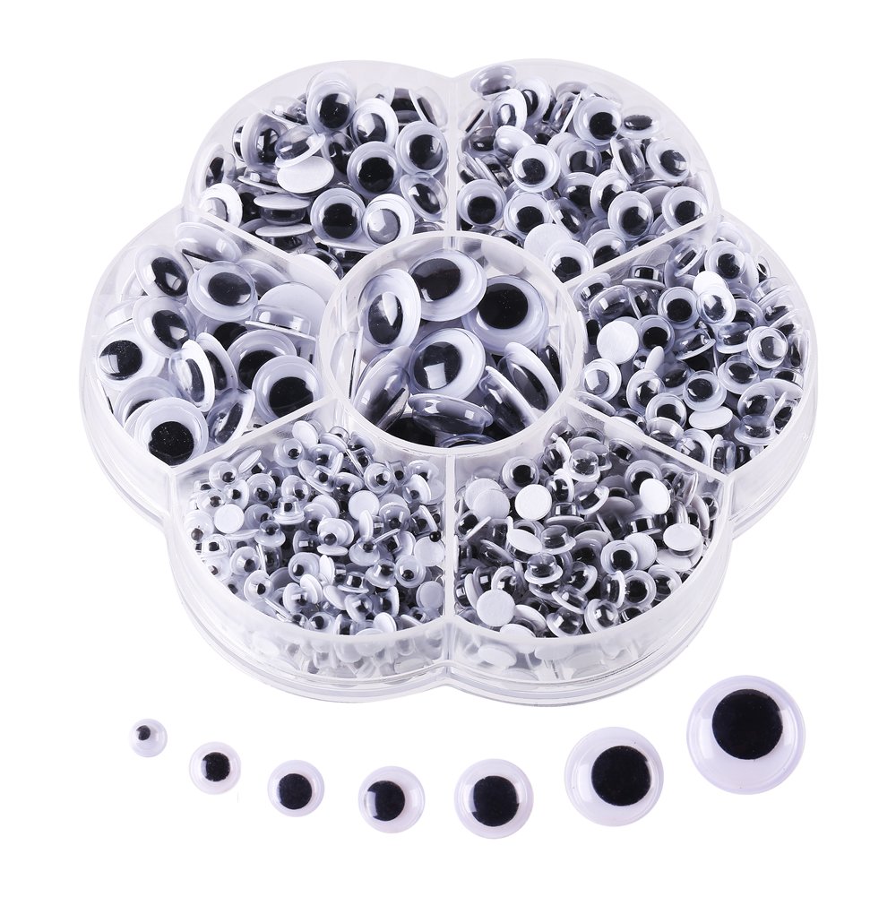 Amazon | CCINEE 動く 目玉 動眼 目パーツ 人形アイ 4mm/5mm/6mm/7mm