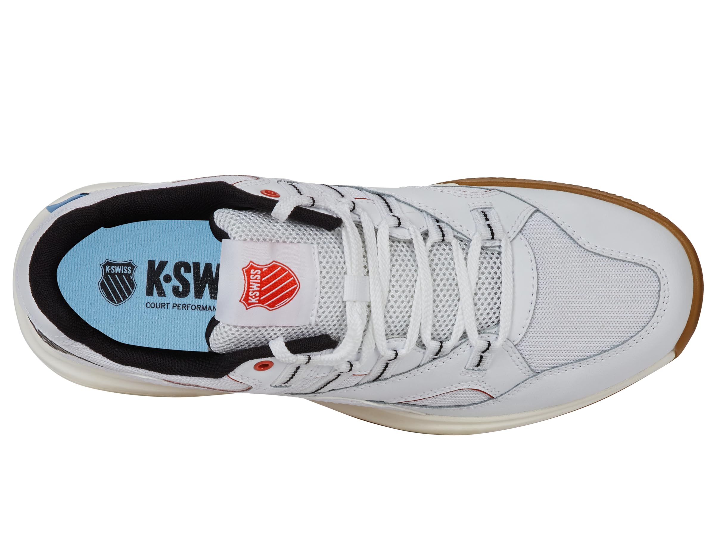 K-Swiss Men's Tura Team Pickleball Shoe, White/Black/Ma | B2B