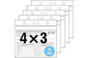 5 Pack CDC Printable Vaccine Card Protector