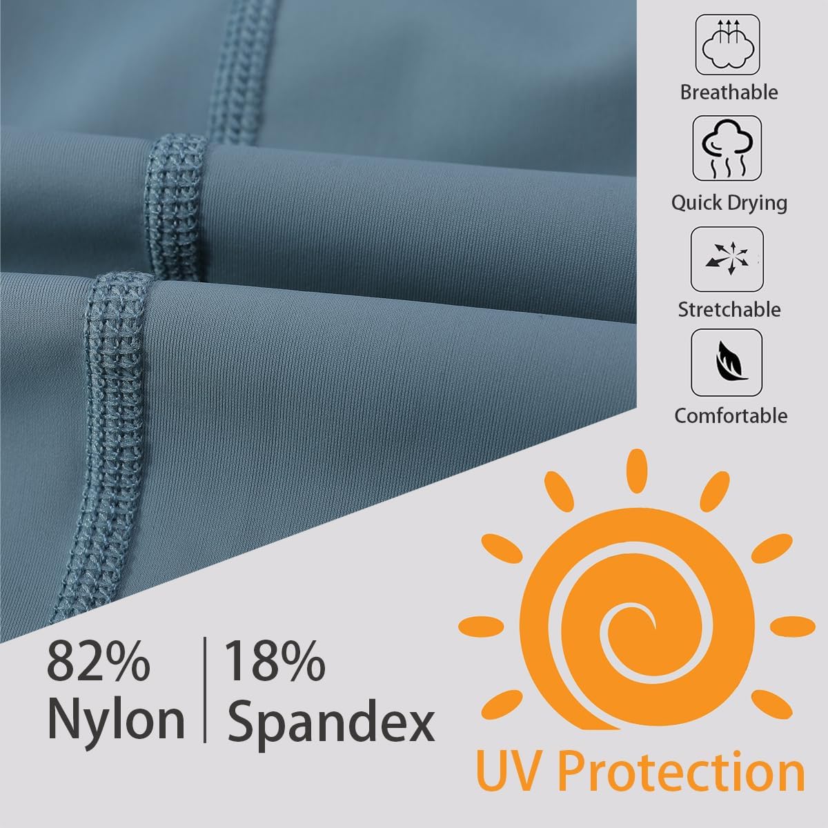 Ubestyle UPF 50+ High Waist Women's Swim Pants Swim Leggings Swimming Tights Rash Guard Pants Sun Protective - Image 5