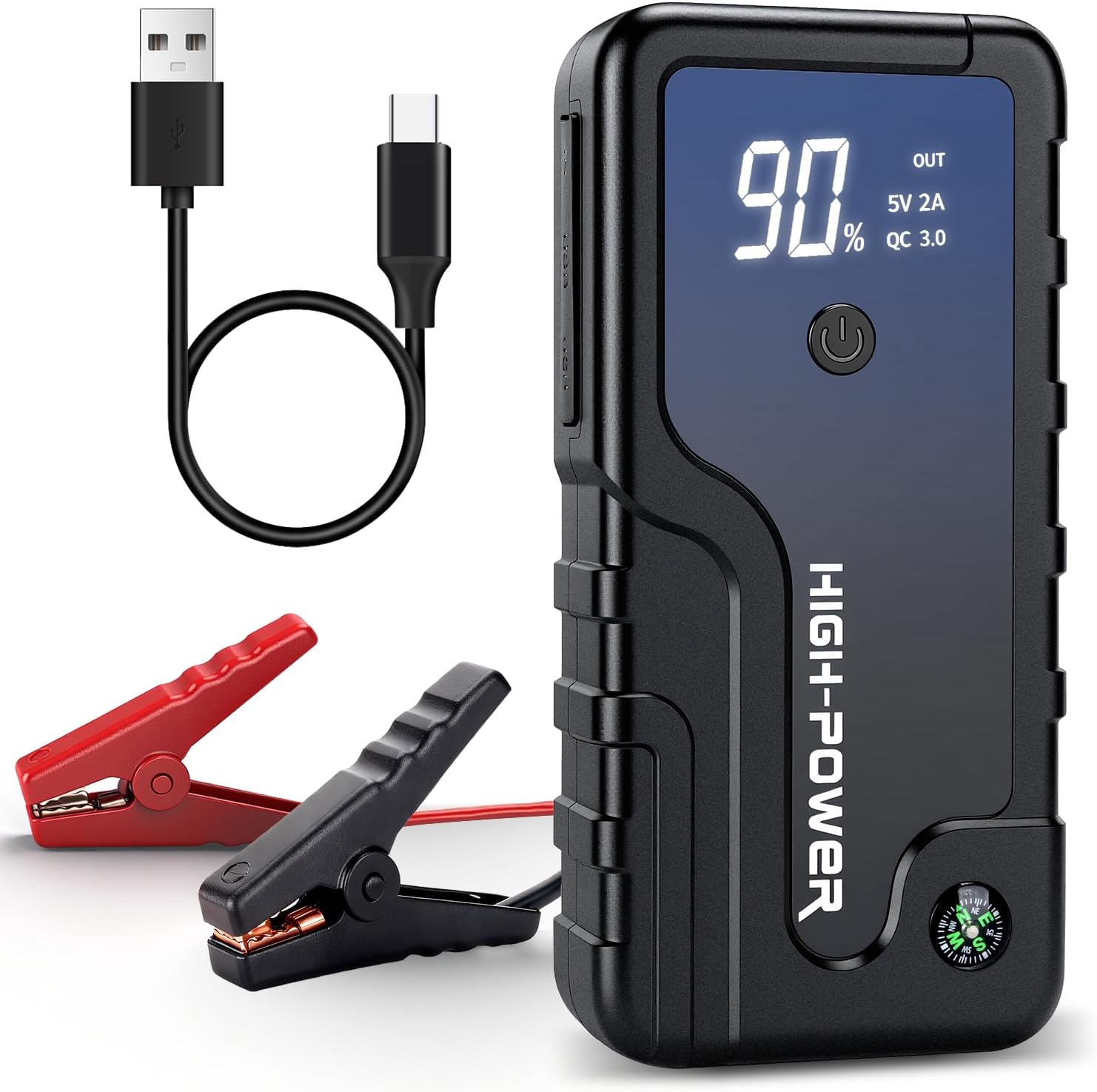 ジャンプスターター エンジンスターター 20000mAh 1600Aピーク電流