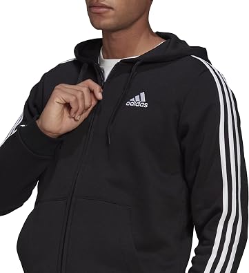 adidas mens Essentials Fleece 3-stripes Full-zip