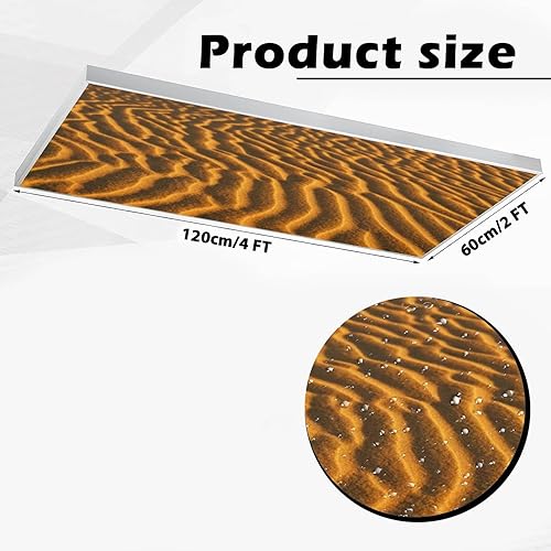 Miniatura 6 de Cubiertas decorativas de luz fluorescente para aula, oficina, escuela, arena Gran Canaria al amanecer, cubiertas de luz de techo, filtros de luz,