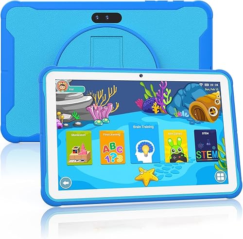 Tablet para niños de 10.1 pulgadas, tableta Android para niños pequeños, 2 GB, 32 GB, tableta para niños, aplicación preinstalada y control de