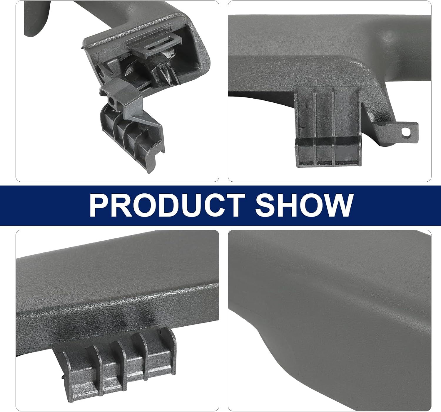 JDMSPEED Passenger Right Side Front Door Armrest Handle Compatible with 1999-2006 Chevy Suburban/Tahoe/Avalanche GMC Yukon/Escalade Replace# 12472876 (Gray)