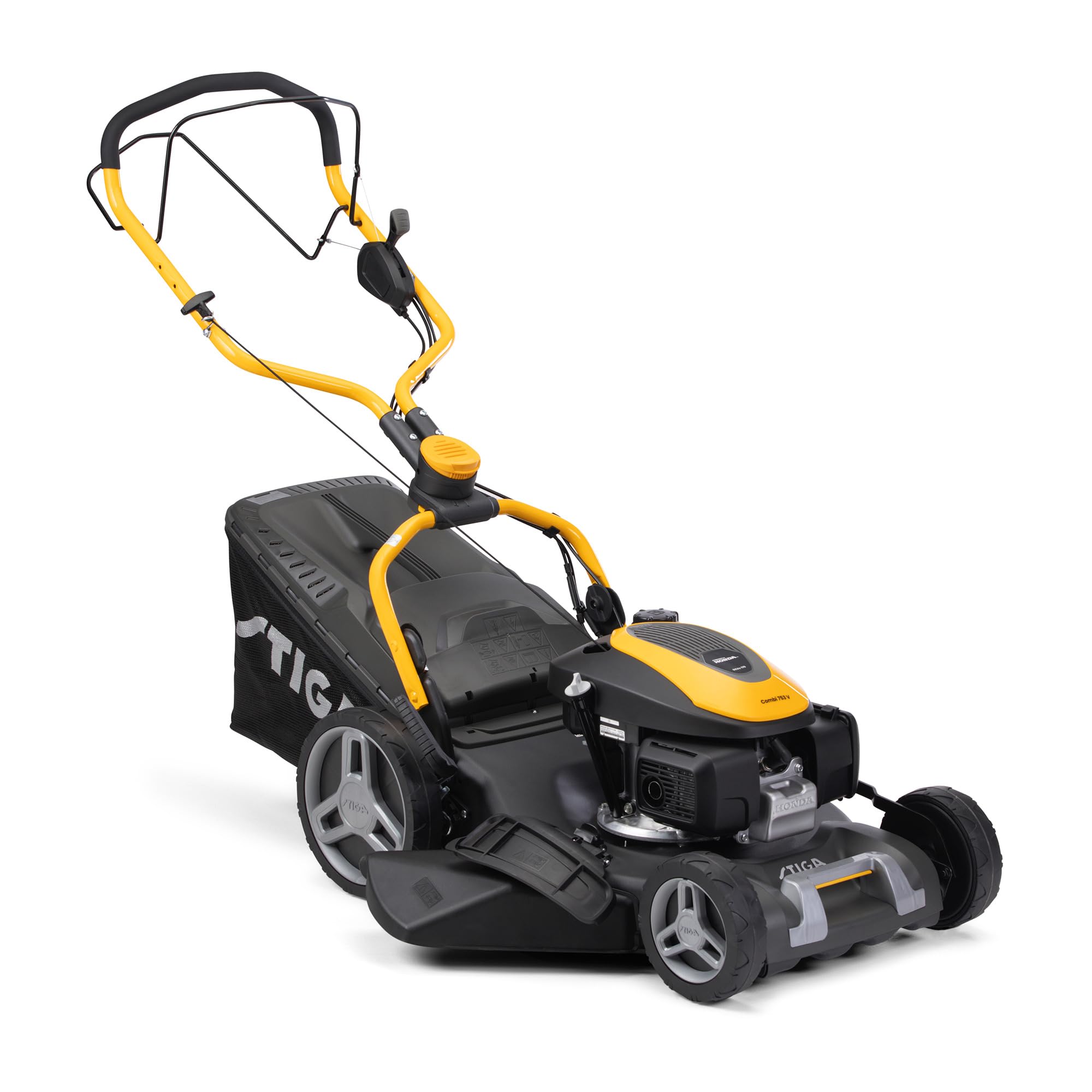 STIGA Combi 753 V Tagliaerba a Scoppio, 167 cc, 51 cm – Sistema di Taglio 4-in-1, Variatore di Velocità – Prati fino a 1.800 m²