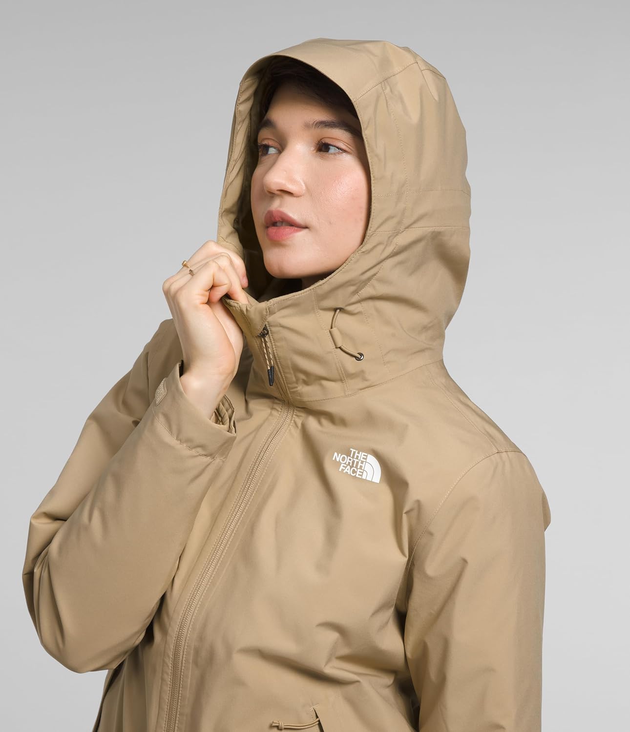 THE NORTH FACE Women's Carto Triclimate Jacket, Khaki Stone, XX-Large