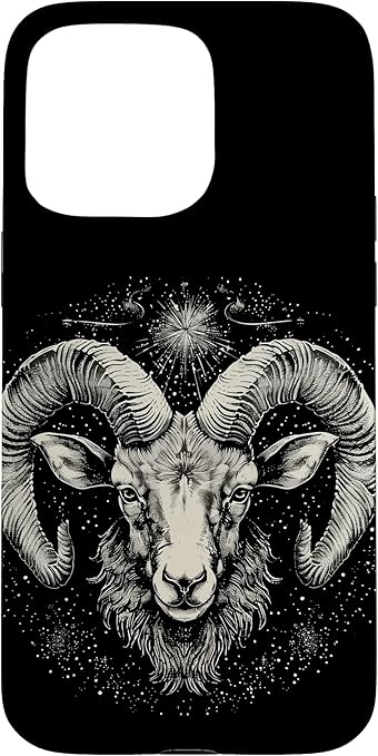 Aries Head Astrology Zodiac Sign Aries Case for iPhone 15 Pro Max