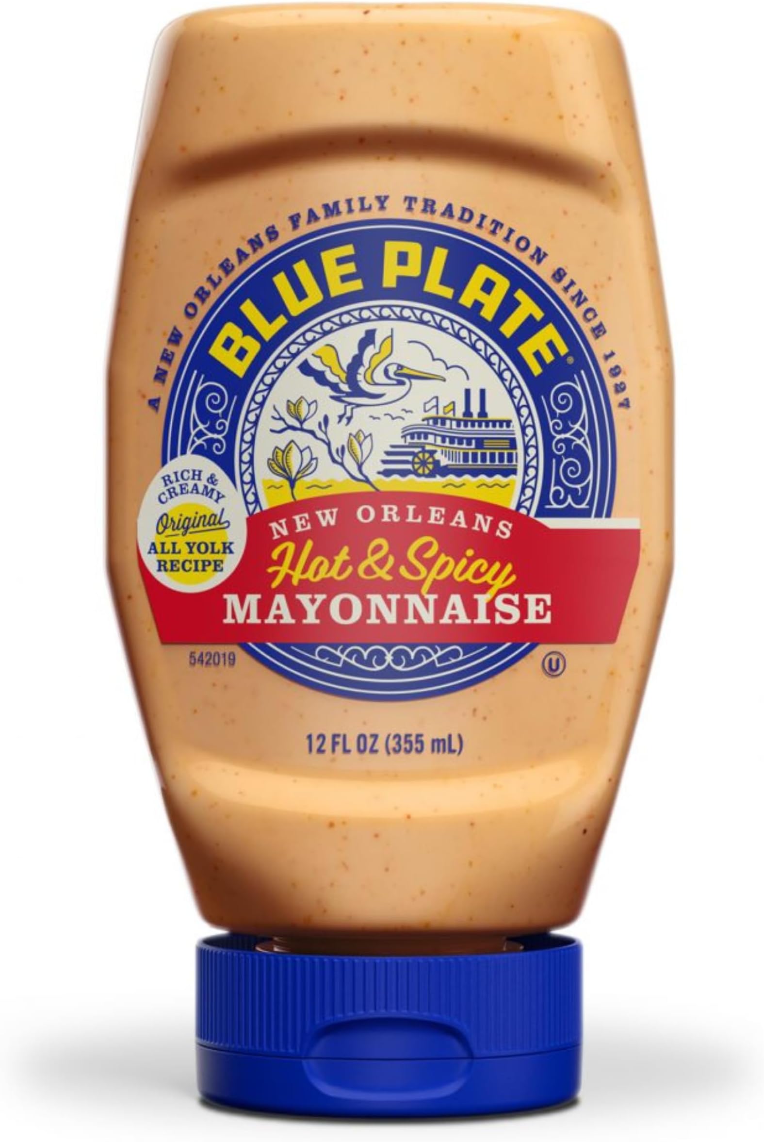 Blue Plate Hot & Spicy Mayonnaise, Rich and Creamy Mayo with a Southern Kick ...