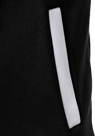 HOOD CREW Hooded Varsity Bomber Jacket Cotton Blend Letterman Hoodie Baseball Jackets for Men