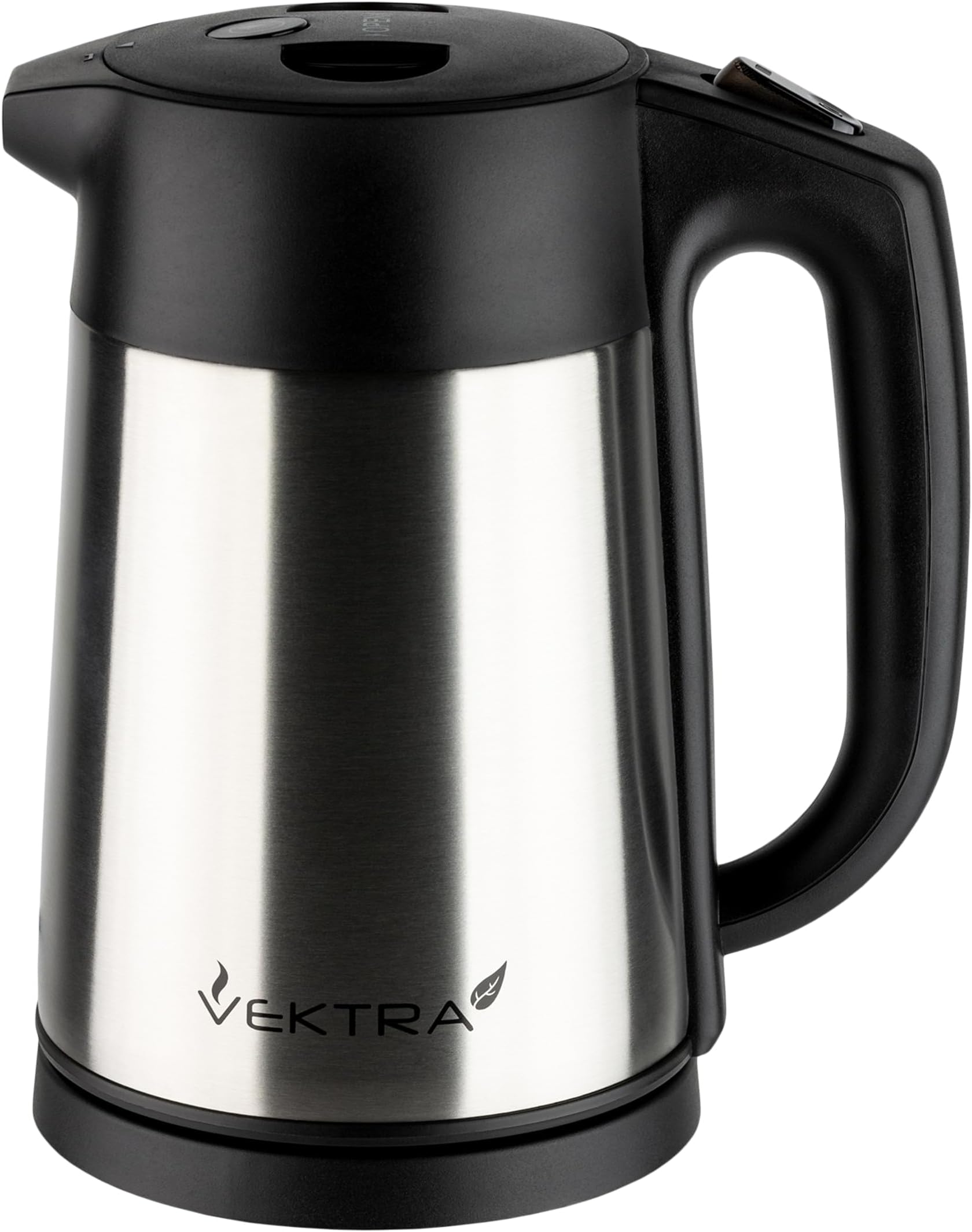 Vektra VEK-1506 Vacuum Insulated Easy Pour Cordless Kettle, 1.5 Litre, Stainless Steel