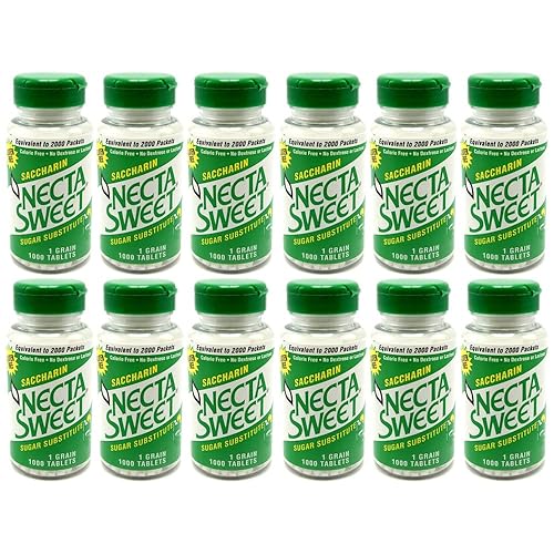 Miniatura 7 de Necta Sweet 1-Grain Saccharin Tabletas - Sustitutos del azúcar cero calorías 3 paquetes de 1000 comprimidos