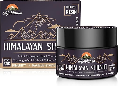 Miniatura 7 de Resina Shilajit Shilajit orgánica pura del Himalaya de 600 mg  Resina Shilajit del Himalaya con mezcla ayurvédica orgánica en alta potencia para