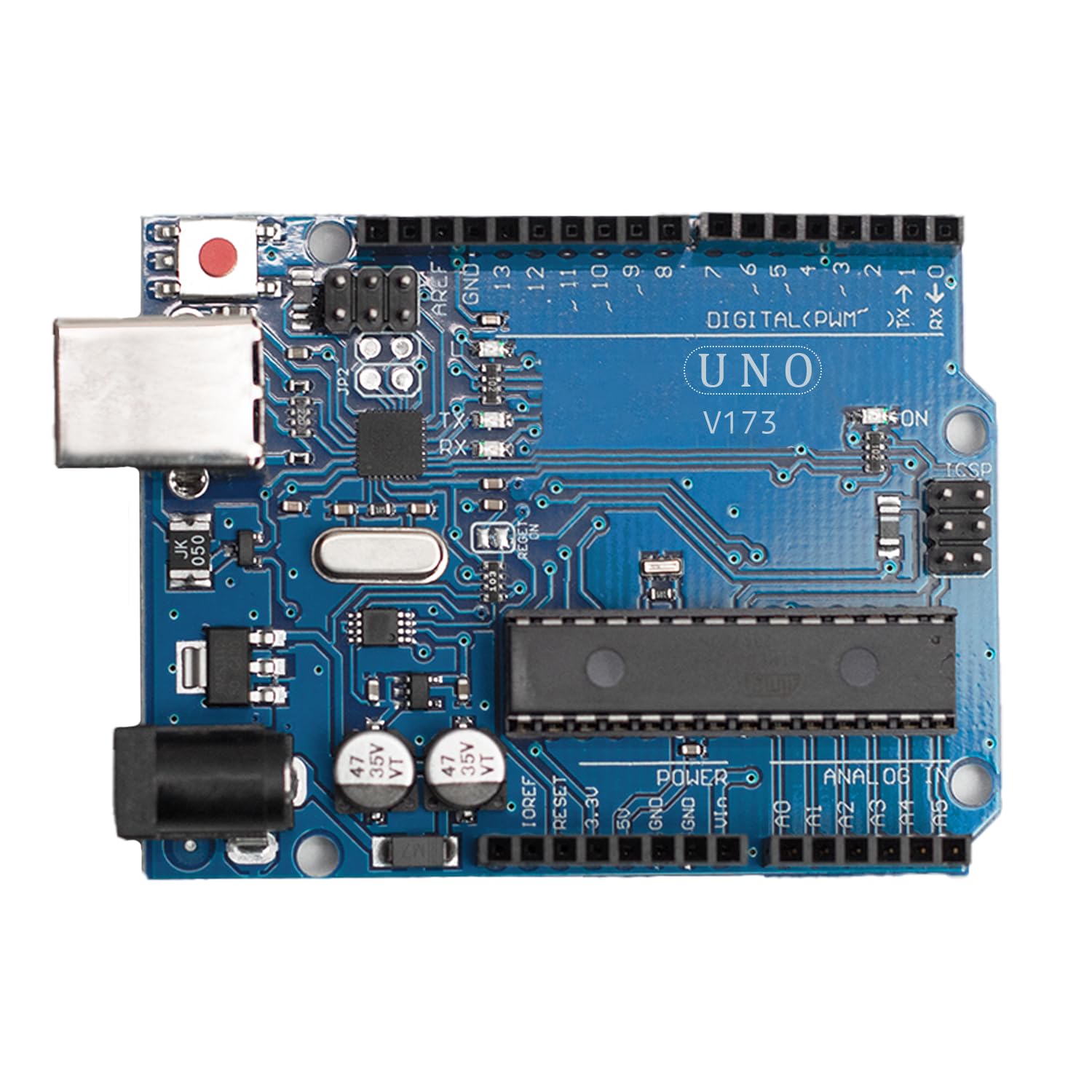 Cirkitronix Uno R3 Board Compatible with Arduino | USB Cable Included | ATmega328P Microcontroller | DIY Robotics, STEM Learning & Electronics Projects - Image 2 thumbnail