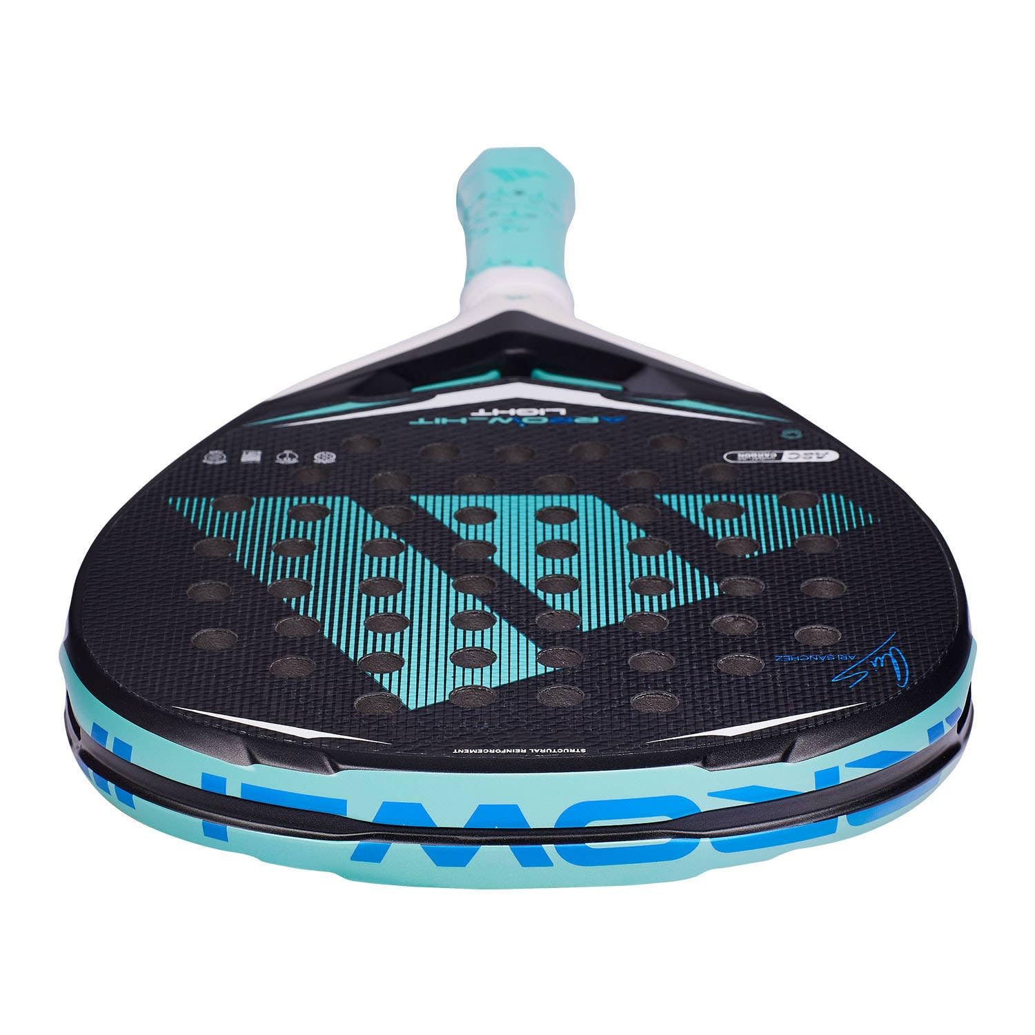 Pala de pádel adidas Arrow Hit Light ARI Sanchez, roja, Forma Diamante, Goma eva Soft Performance, Fibra ASC