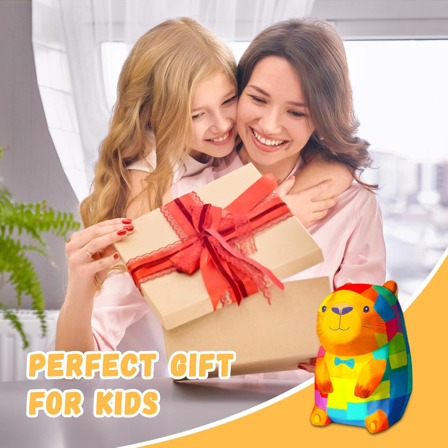 Paint Your Own Capybara Lamp Kit, Arts and Crafts for Kids Ages 8-12, Capybara Night Light for Kids Toys Girls 6-8, Gift for Girls Boys Birthday, Art Supplies Painting Craft Kits for Kids