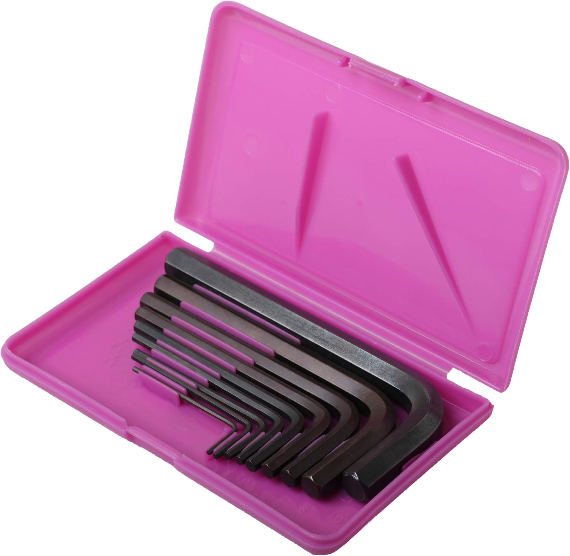 JK Super Drive SD7800738 JKSD Hex Keys Set in Inches, Short Series, Black