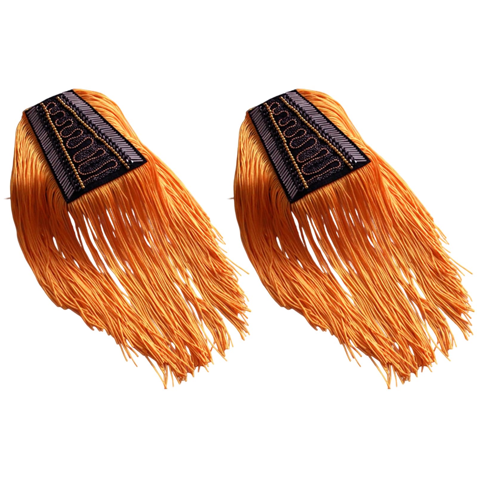Msioytog Tassels Fringed Epaulettes Shoulder Epaulets for Uniform Jackets Garment Party Costume Clothing Decoration Accessories Fashion Costume Embellishment