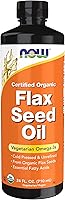 Vista 8 de NOW Foods Suplementos, Aceite de semillas de lino líquido certificado orgánico, prensado en frío y sin refinar, 12 onzas