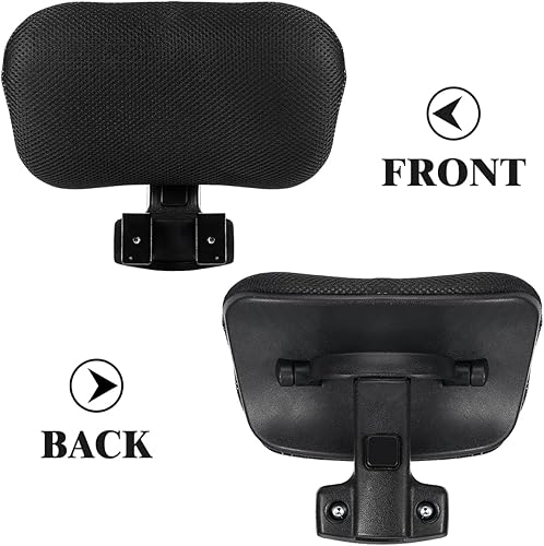 Miniatura 9 de Cojín universal para reposacabezas para silla de oficina, cojín tapizado con ángulo de altura ajustable para silla ejecutiva ergonómica (clips de