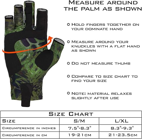 Miniatura 5 de KastKing Sol Armis - Guantes de protección solar UPF50+, guantes de pesca, protección UV, protección solar para exteriores, kayak, remar